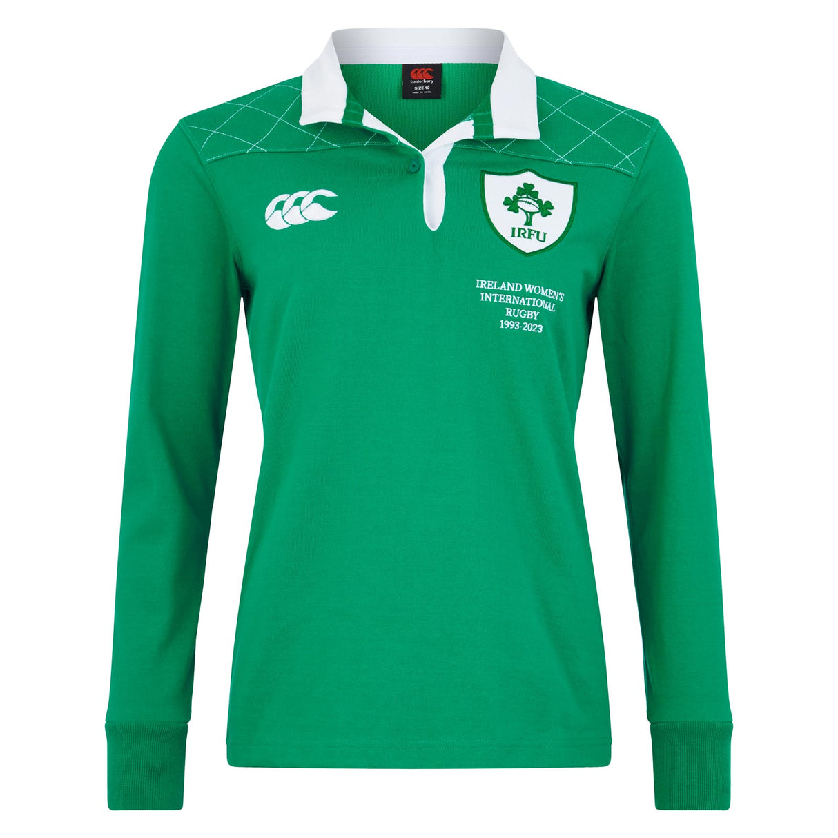 Canterbury IRFU Ireland Rugby 2021 Womens Long-Sleeve Heritage Jersey