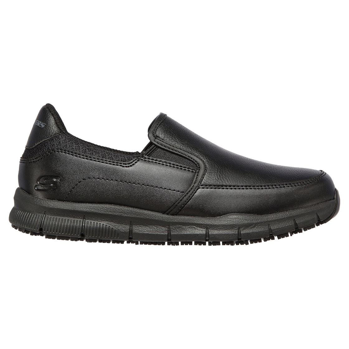 Skechers Double Gore Slip On Work Shoes