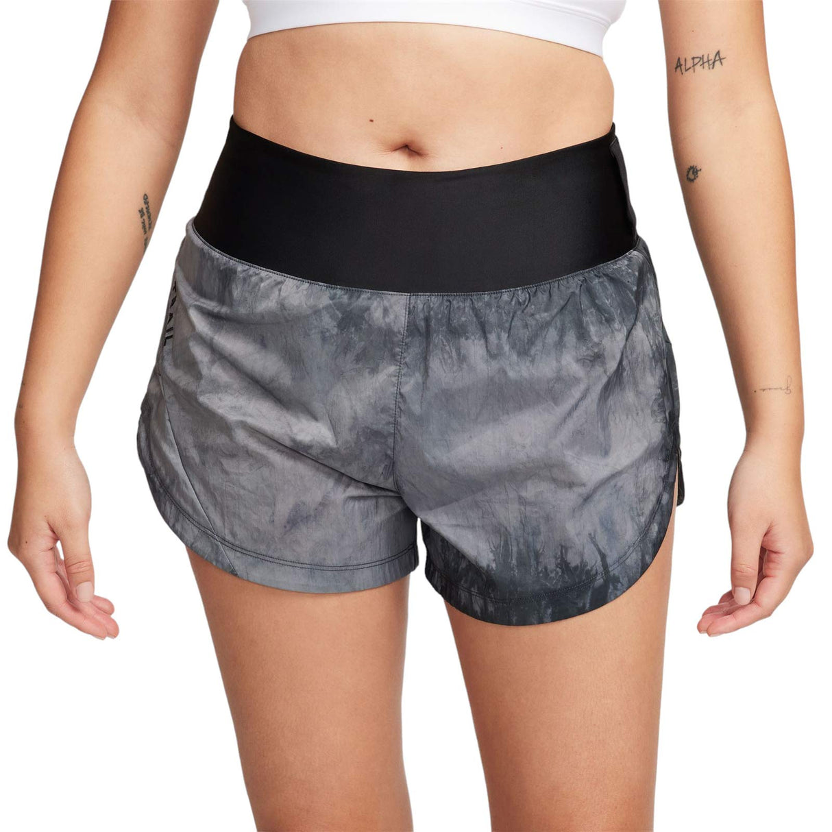 Nike Trail Womens Repel Mid-Rise Brief-Lined Running Shorts