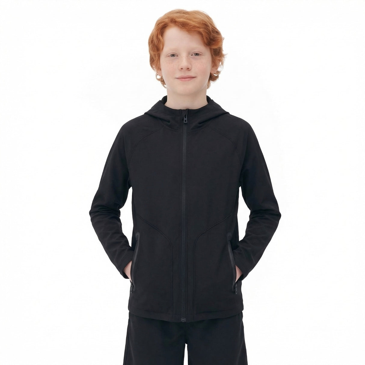 UA Boys Unstoppable Full Zip Hoody Black