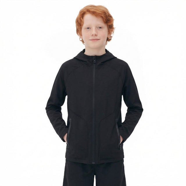 UA Boys Unstoppable Full Zip Hoody Black