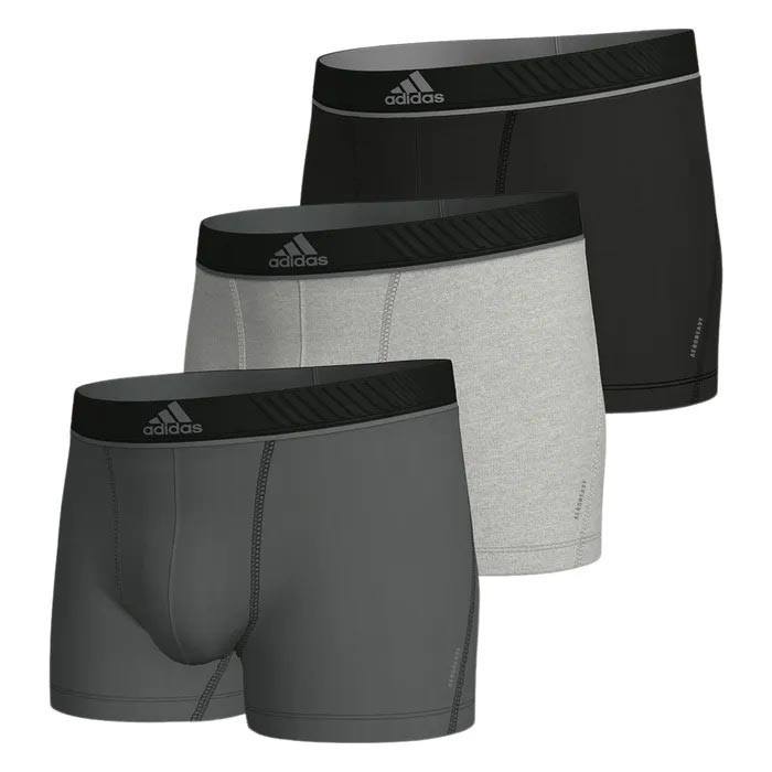 adidas Active Micro Flex Eco Mens Trunks - 3 Pack
