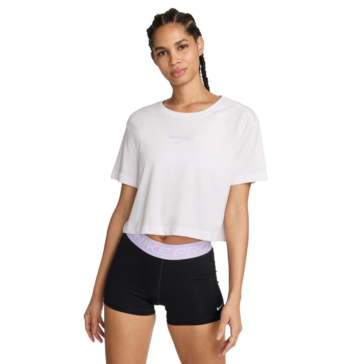 Short Sleeve Nike Pro Shirt Damen Nike Pro Womens Dri-FIT Short-Sleeve Cropped T-Shirt