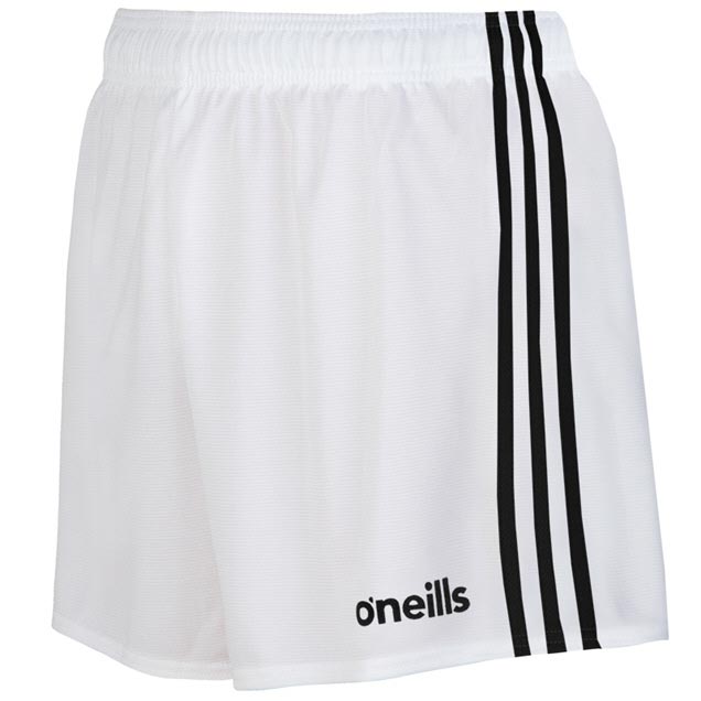 O'Neills Mourne 3Stripe Short Wht/Blk