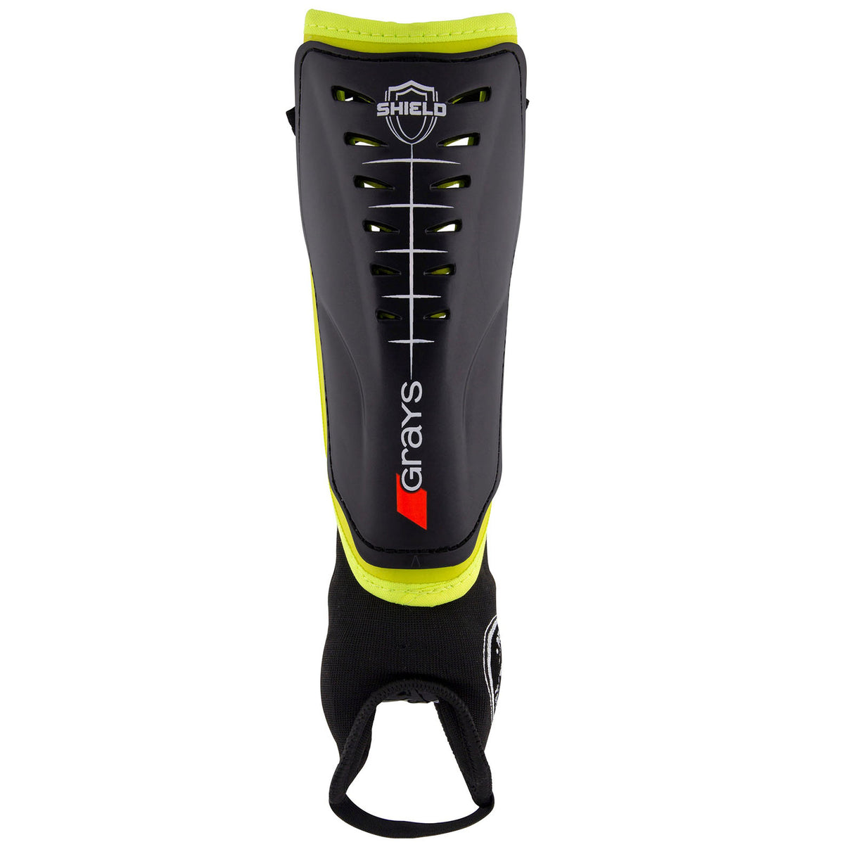 Grays Shield Shinguard Black/Fluo Yellow