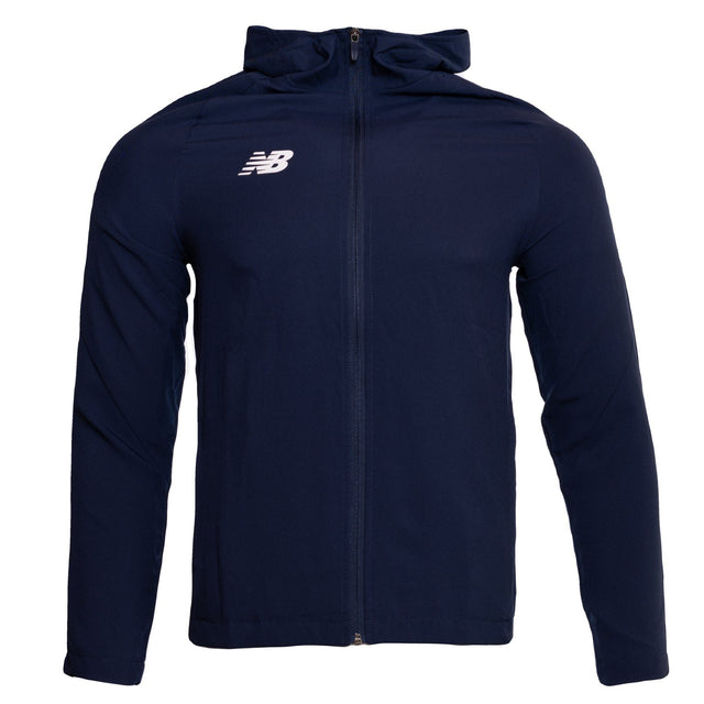 New Balance Mens Training Full-Zip Rain Jacket - Navy
