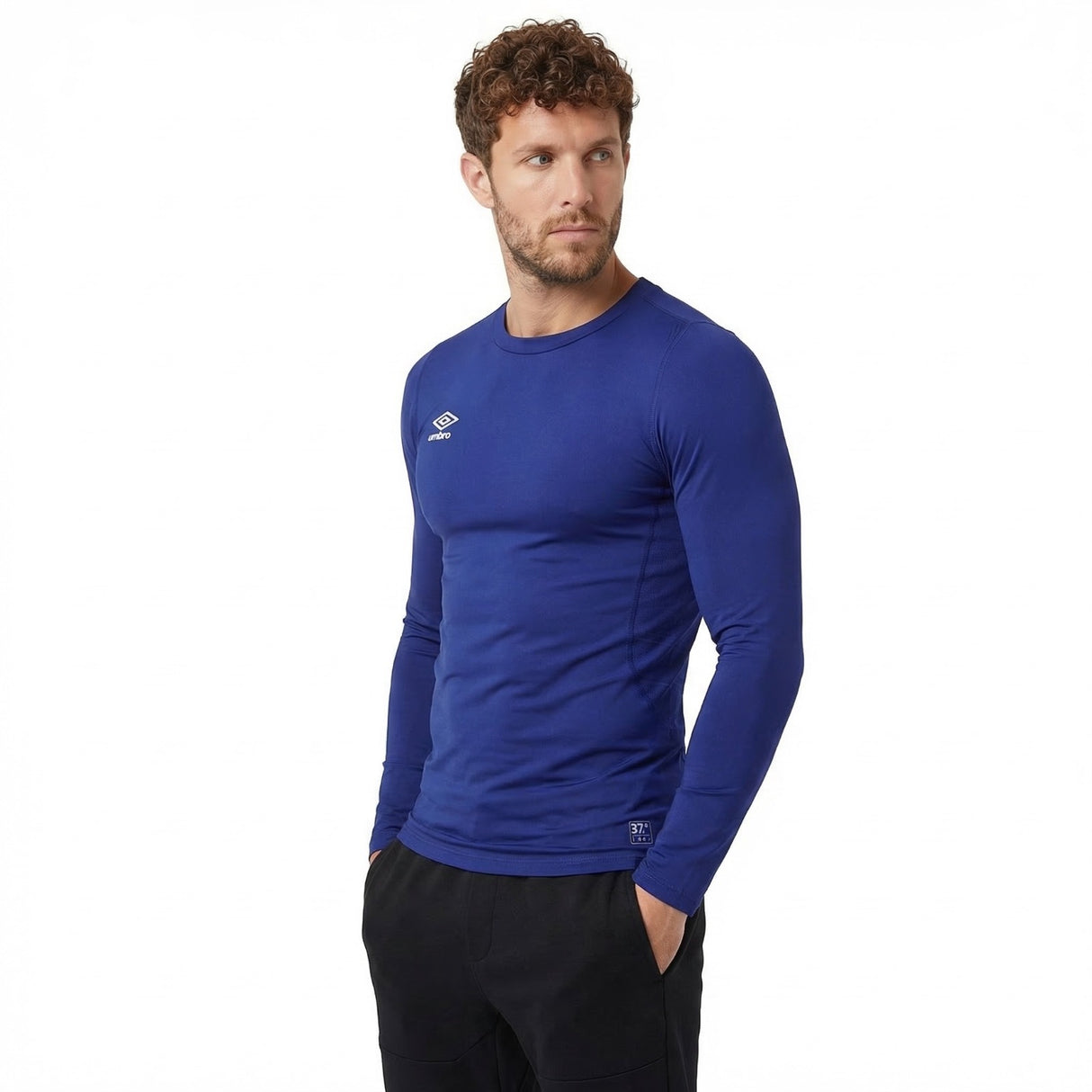 Umbro Mens Long Sleeved Baselayer Crew Top