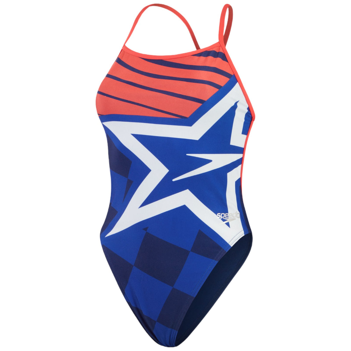 Speedo Womens Placement Digital Vback Swimsuit