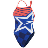 Speedo Womens Placement Digital Vback Swimsuit
