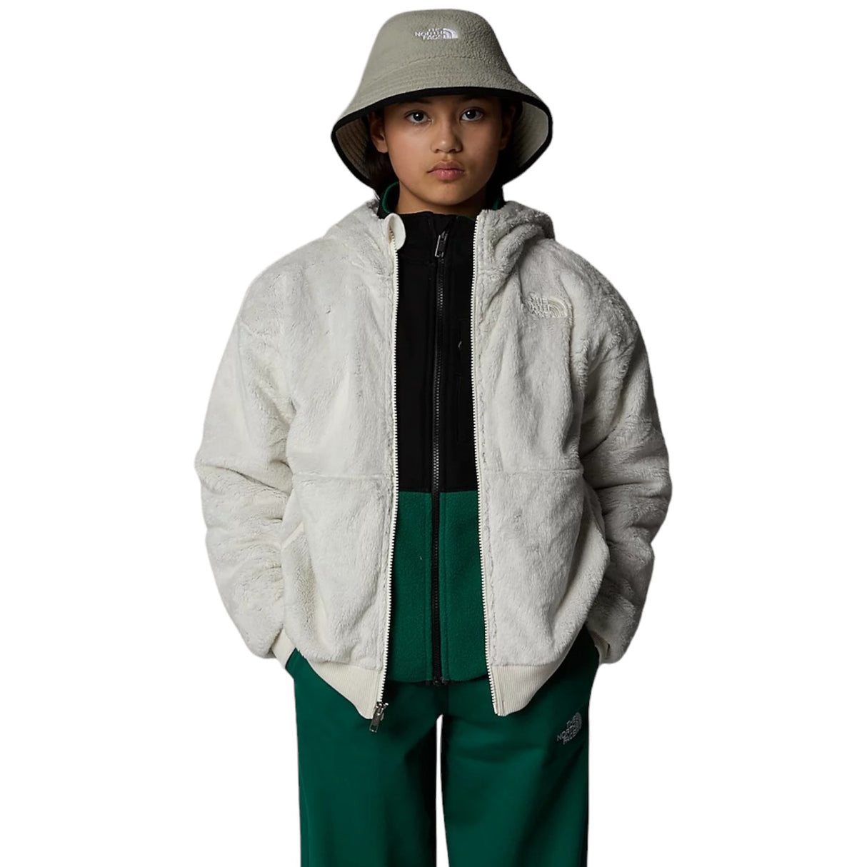 The North Face Osito Girls Full-Zip Hooded Fleece