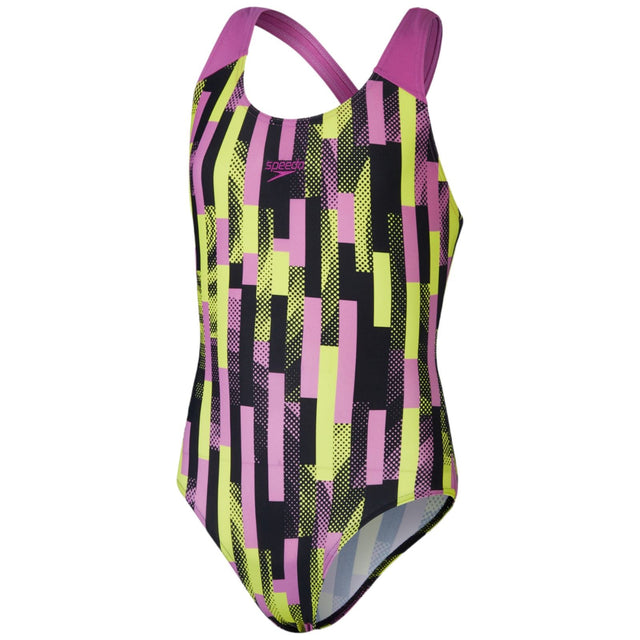 SPEEDO Digital All Over Splashback Girls Swimsuit