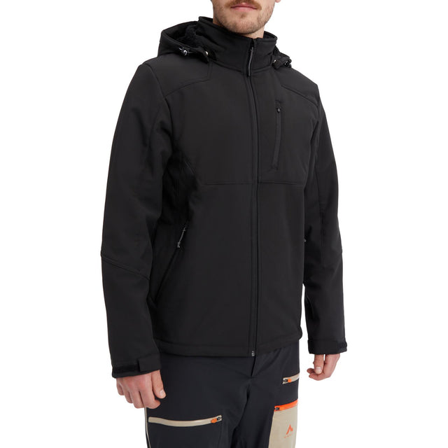 McKinley Tura III Mens Full-Zip Softshell Hooded Jacket