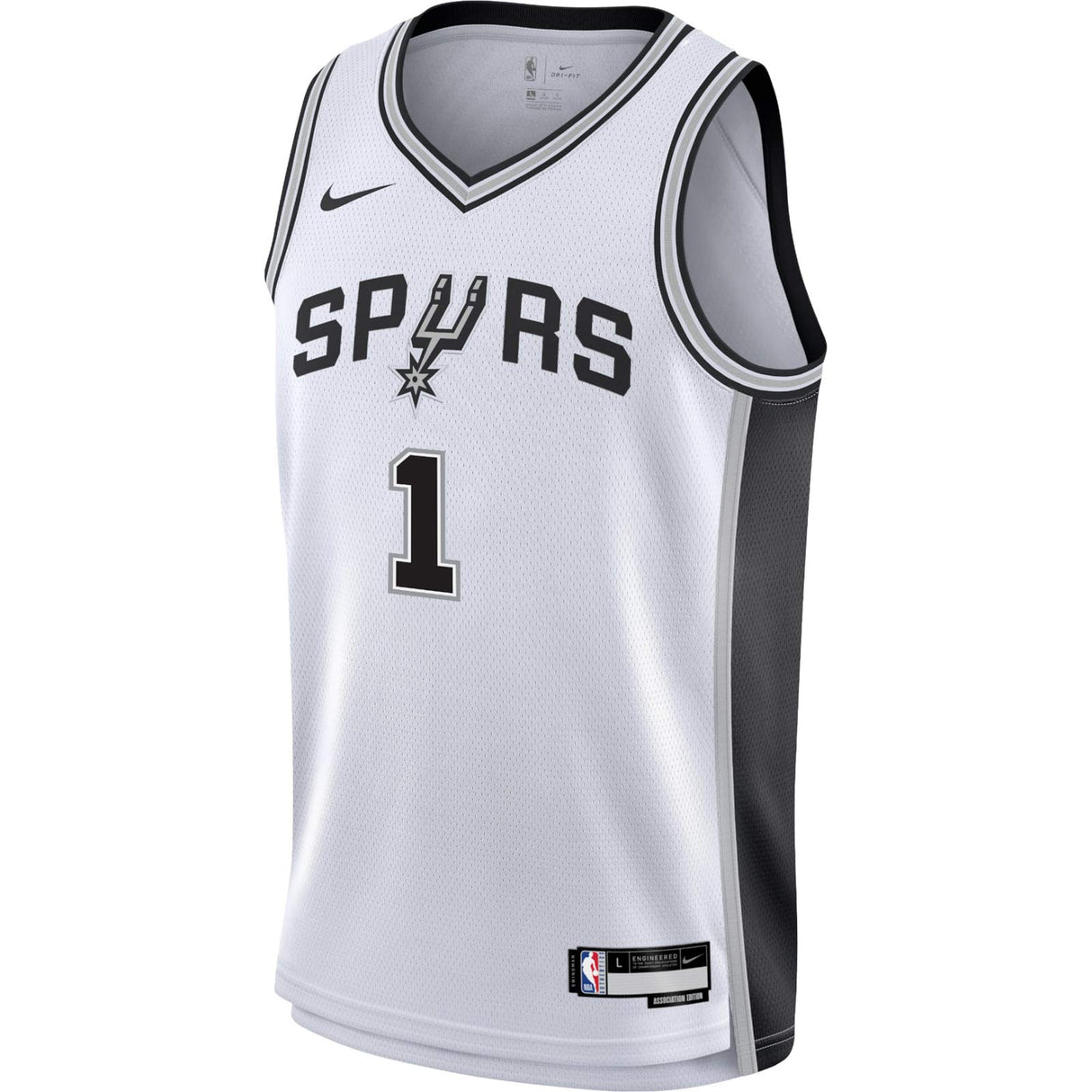 Nike Spurs Wembanyama 1 Association Kids Jersey