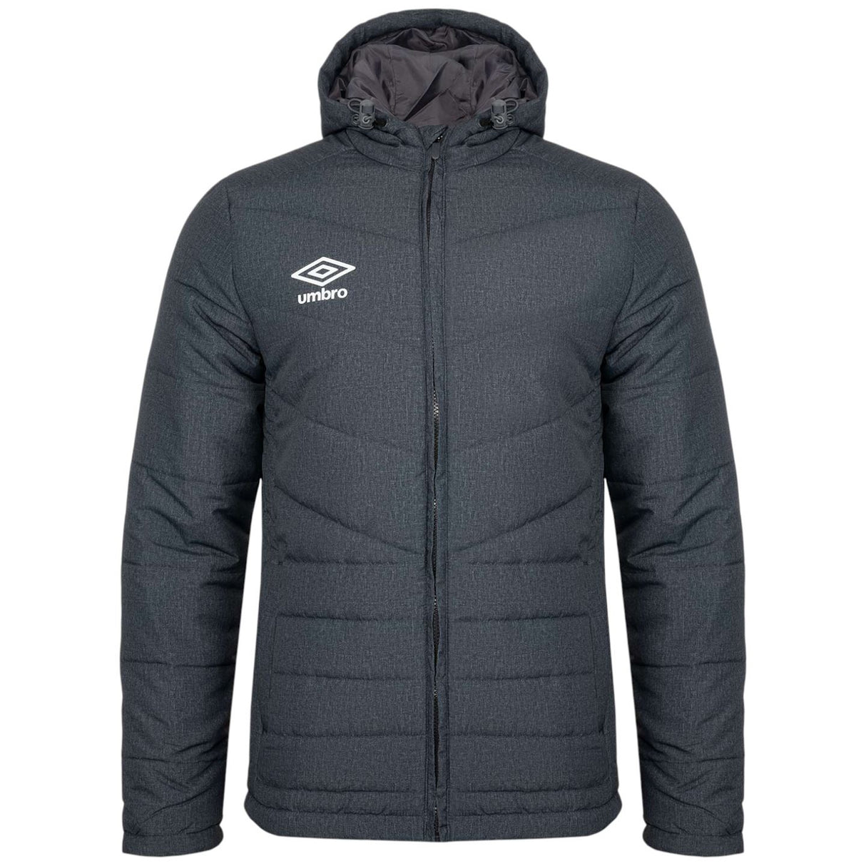 Umbro Padded Mens Full-Zip Hooded Jacket