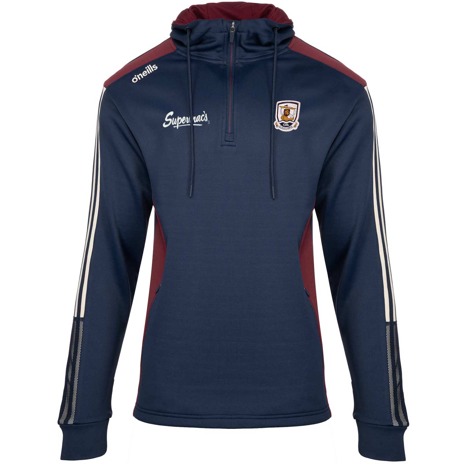 O'Neills Galway GAA Ballinrobe Womens Half Zip Hoodie