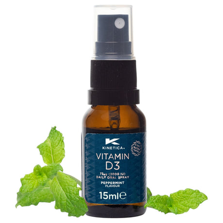 Kinetica Vitamin D Peppermint 3000 IU Oral Spray - 15ml