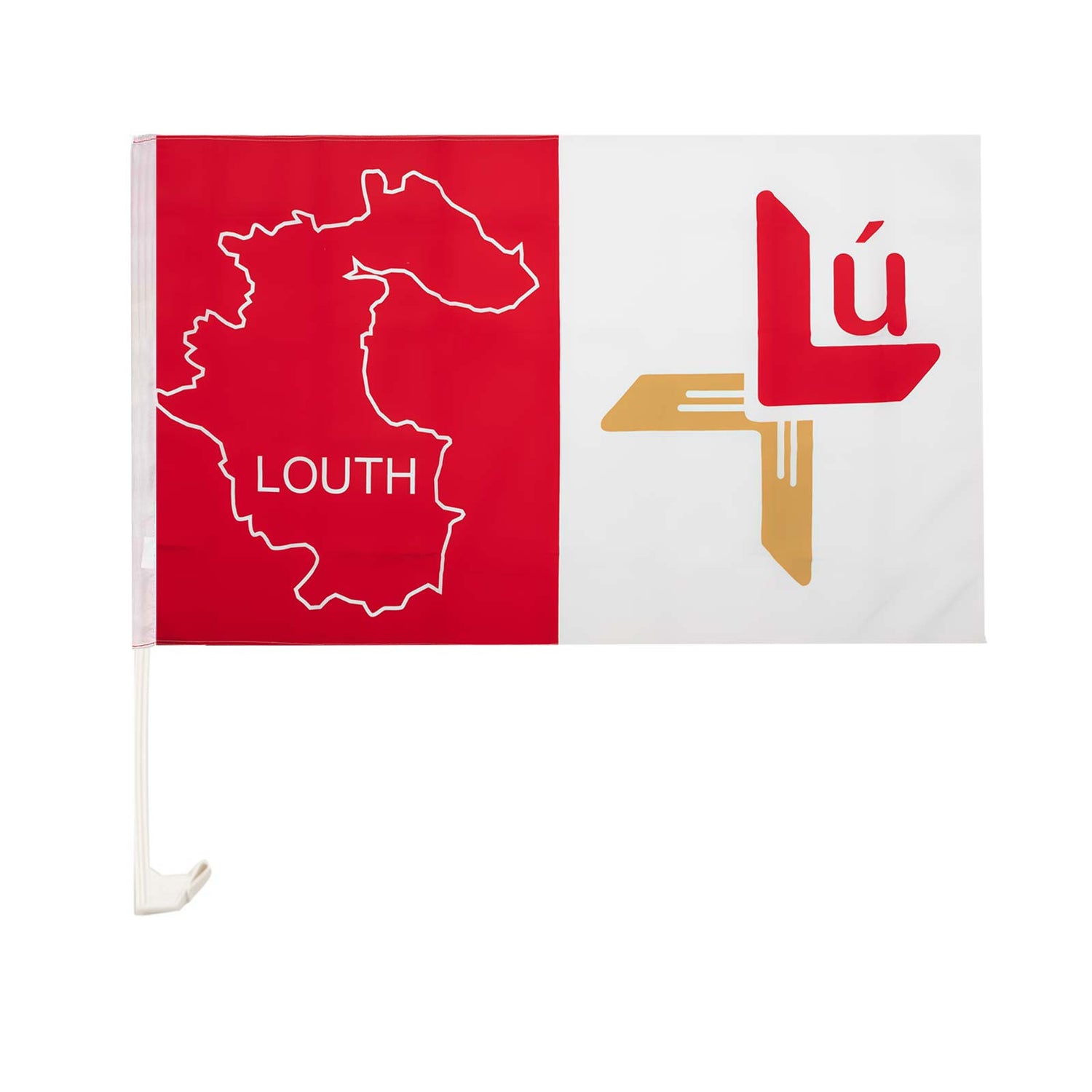 TCF Louth GAA Car Flag Intersport Elverys