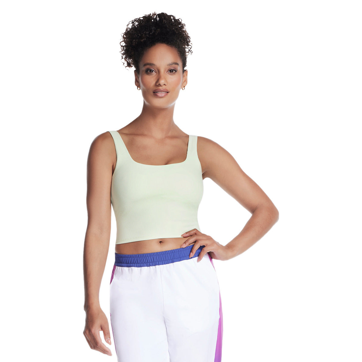 Skechers Go Flex Rib Longline Womens Bra - Front View