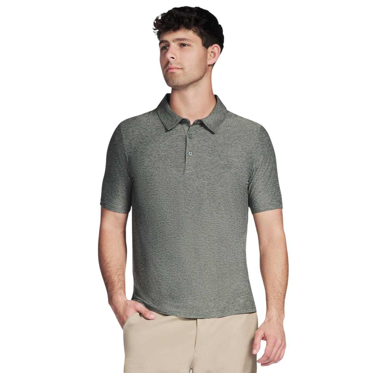 Skechers Go Dri All Day Mens Polo - Front View
