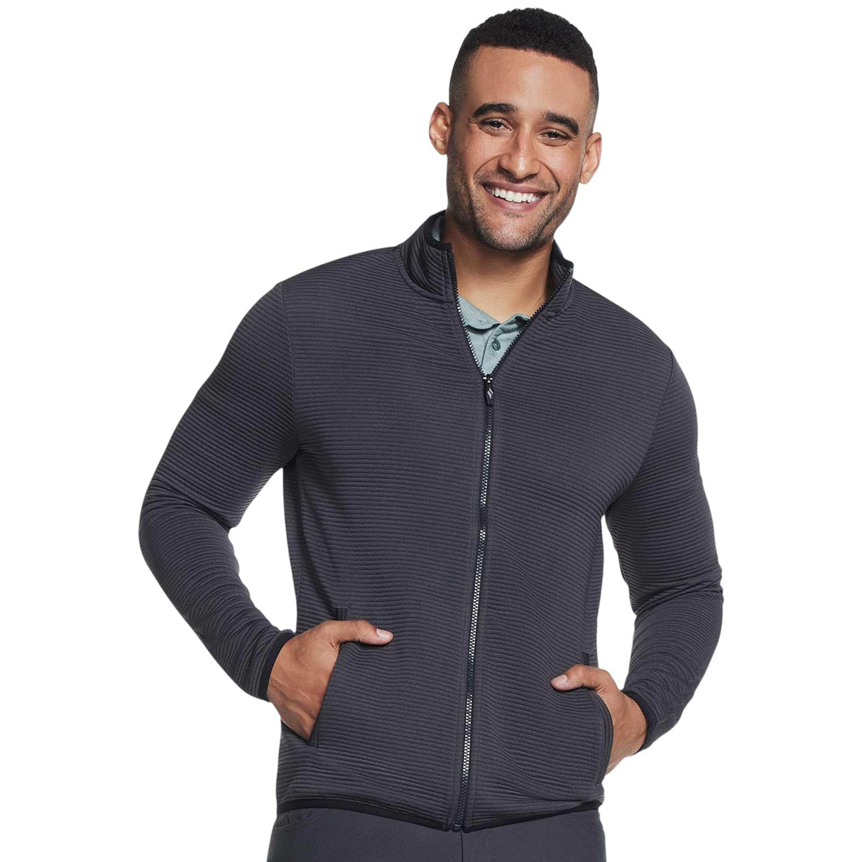 Skechers Hoodless Hoodie Ottoman Mens Jacket