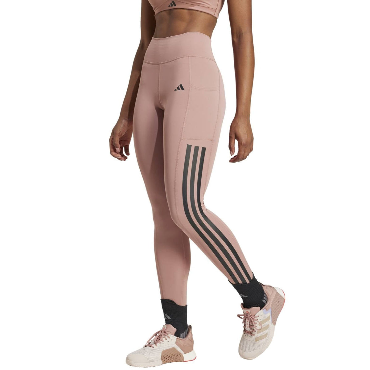 adidas Optime 3-Stripes Full-Length Leggings