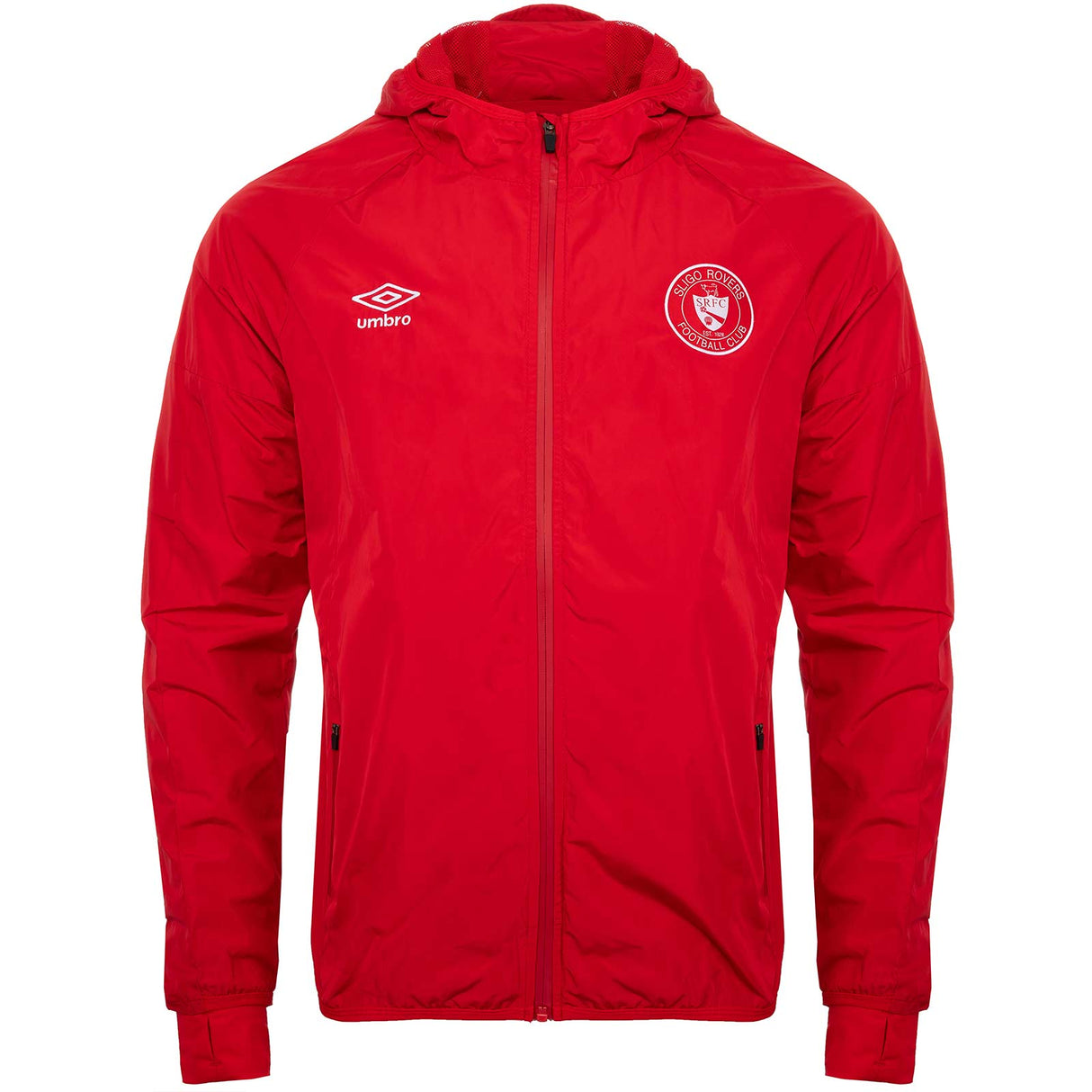 Umbro Sligo Rovers Football 2025 Kids Full-Zip Shower Jacket