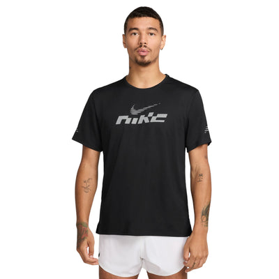 Nike Miler Flash Mens Dri-Fit Uv Short-Sleeve Running Top