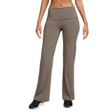 Nike Womens Dri-FIT High-Waisted Fold-Over Pants