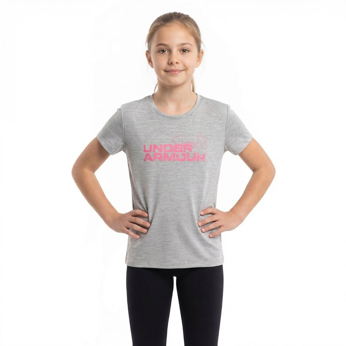 Under Armour Tech Twist Wordmark Girls Logo T-Shirt