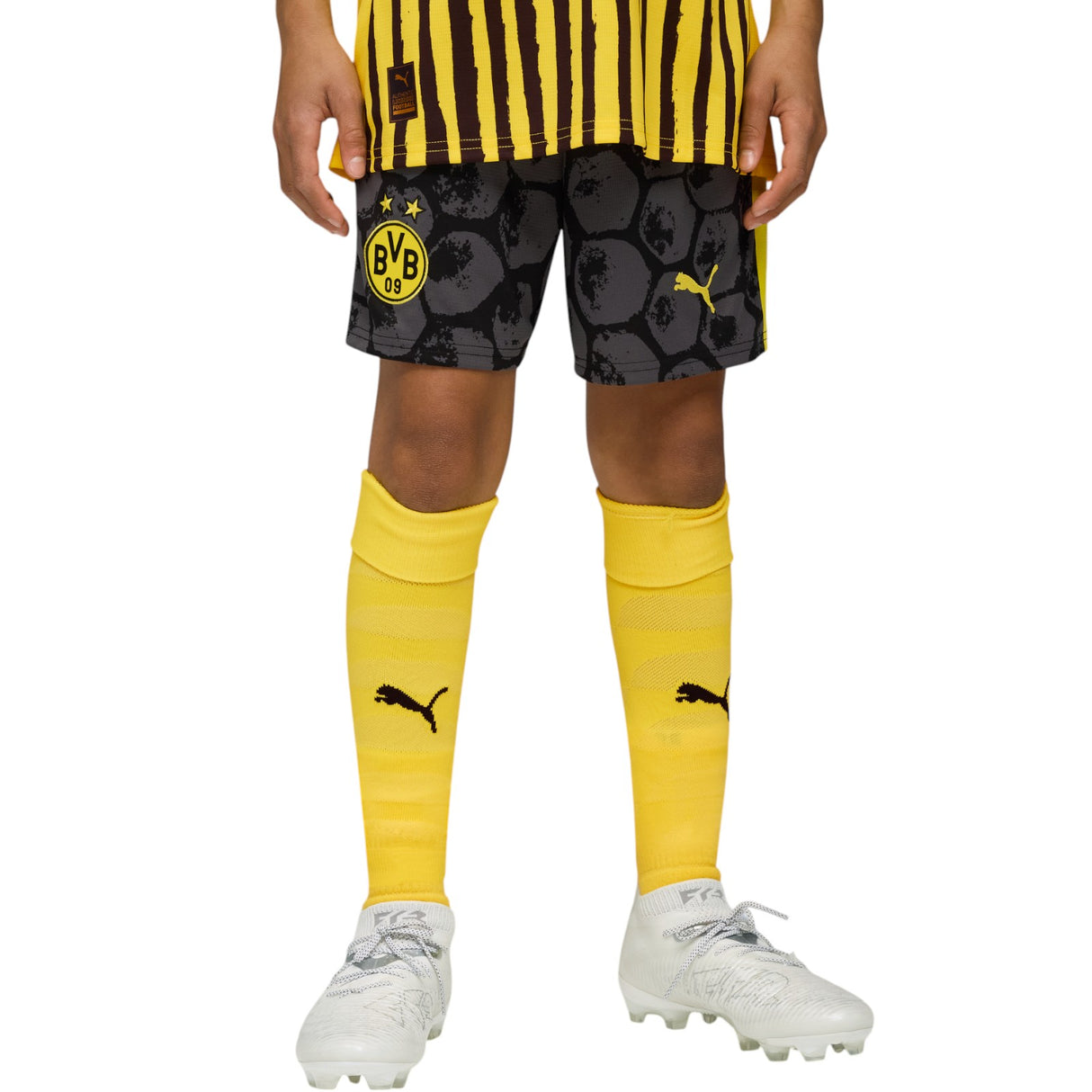 Puma Kidsuper x Borussia Dortmund Football 2025/26 Kids Short Model Front View