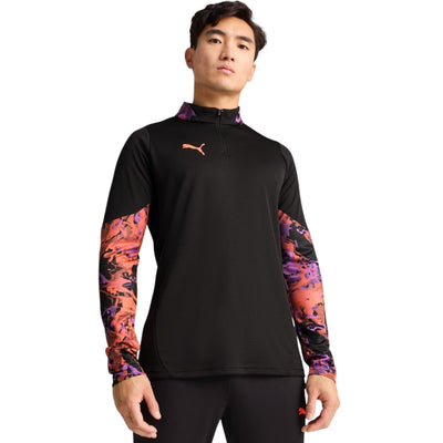 Puma Individual CUP Mens Half-Zip Long Sleeved Top