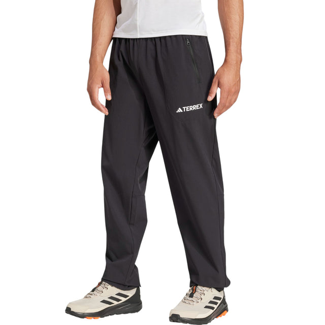 adidas Multi Essentials Stretch Mens Hiking Joggers Model Front View
