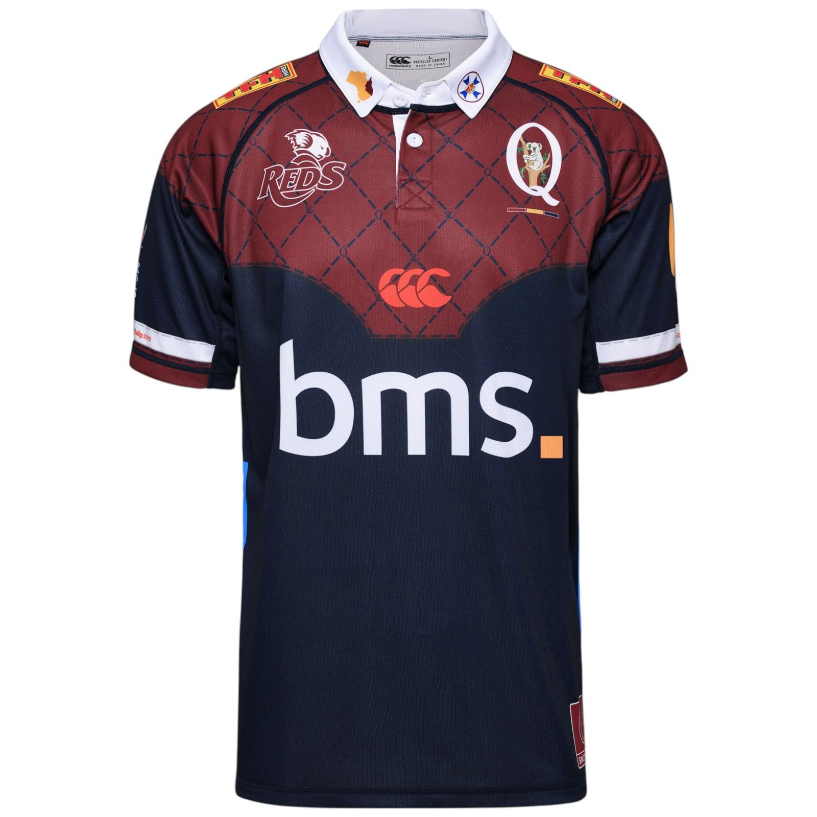 Canterbury Jersey Qld Reds Jersey Shirt 2020 Rugby Shirt Remera De