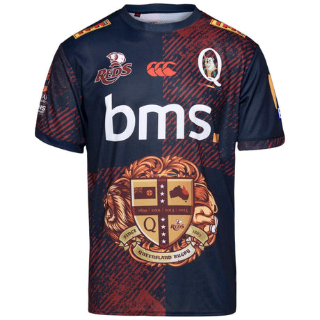 Canterbury Queensland Reds Lions Rugby 2025/26 Special Edition Mens T-Shirt Front View