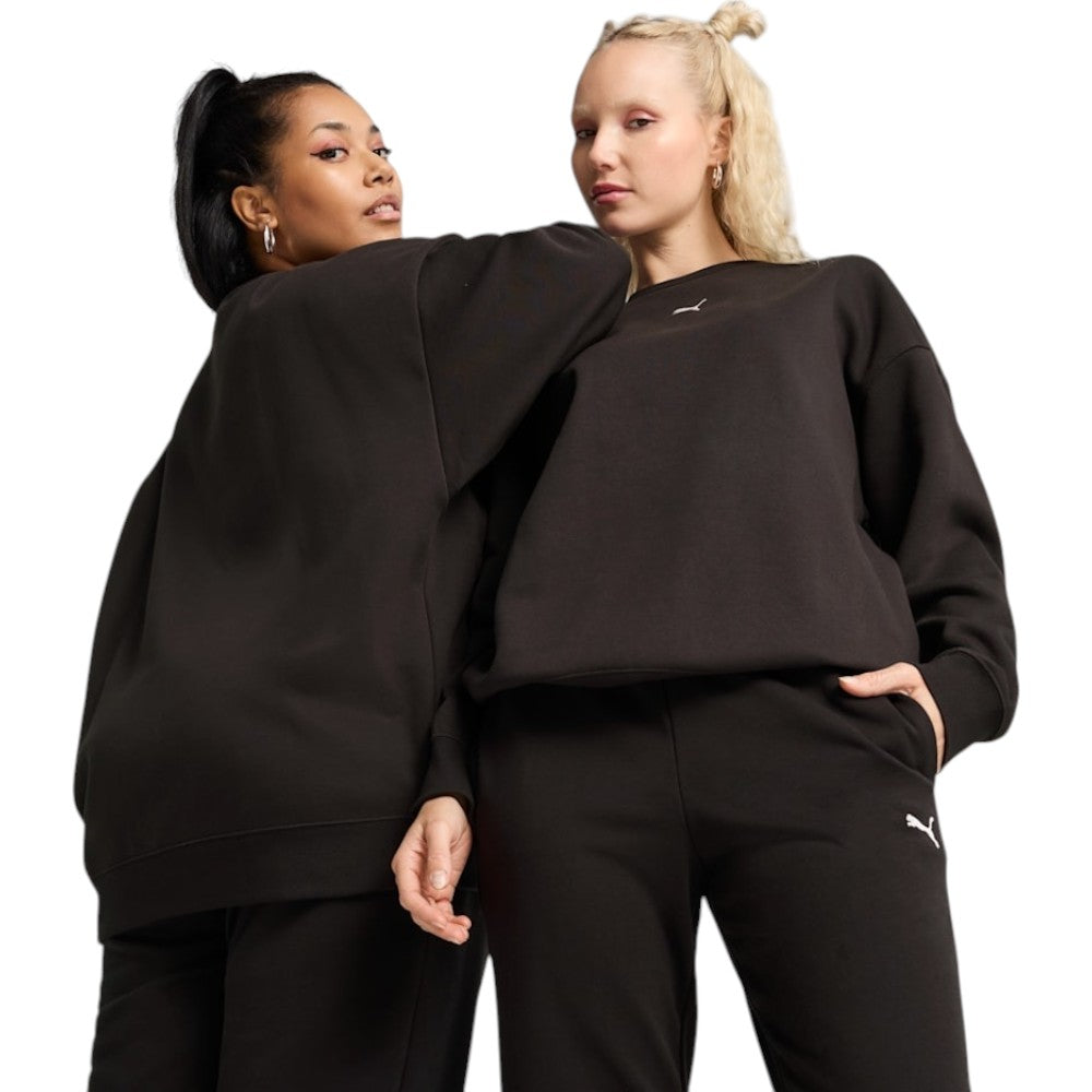 Puma Essentials Oversized Womens Fleece Crew Sweatshirt