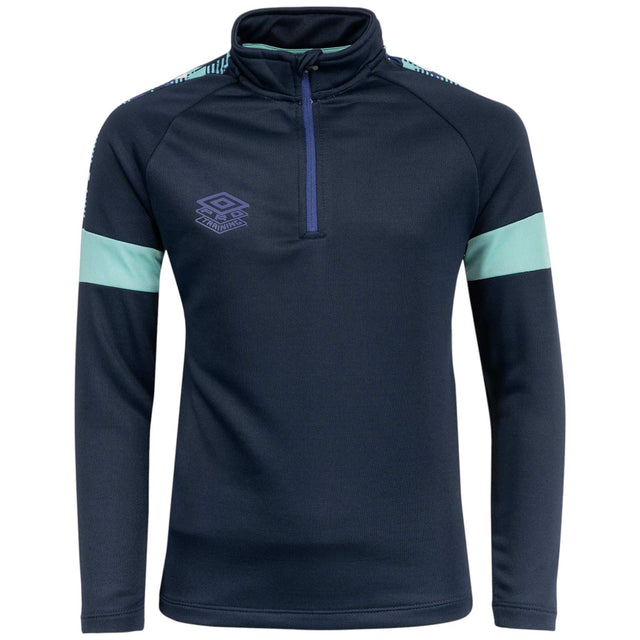 Umbro Formation Football Kids Half-Zip Training Top Front View