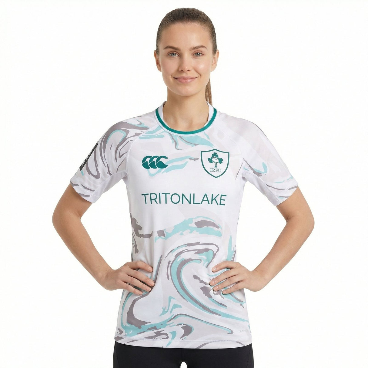 Canterbury Ireland Rugby 7s 2024/25 Womens Short Sleeved Alternate Pro Jersey
