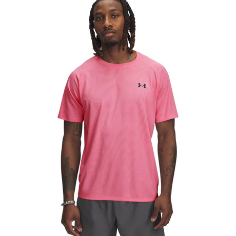 Under Armour Tech Textured Mens Short Sleeved T-Shirt Model Front View