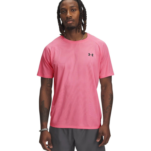Under Armour Tech Textured Mens Short Sleeved T-Shirt Model Front View