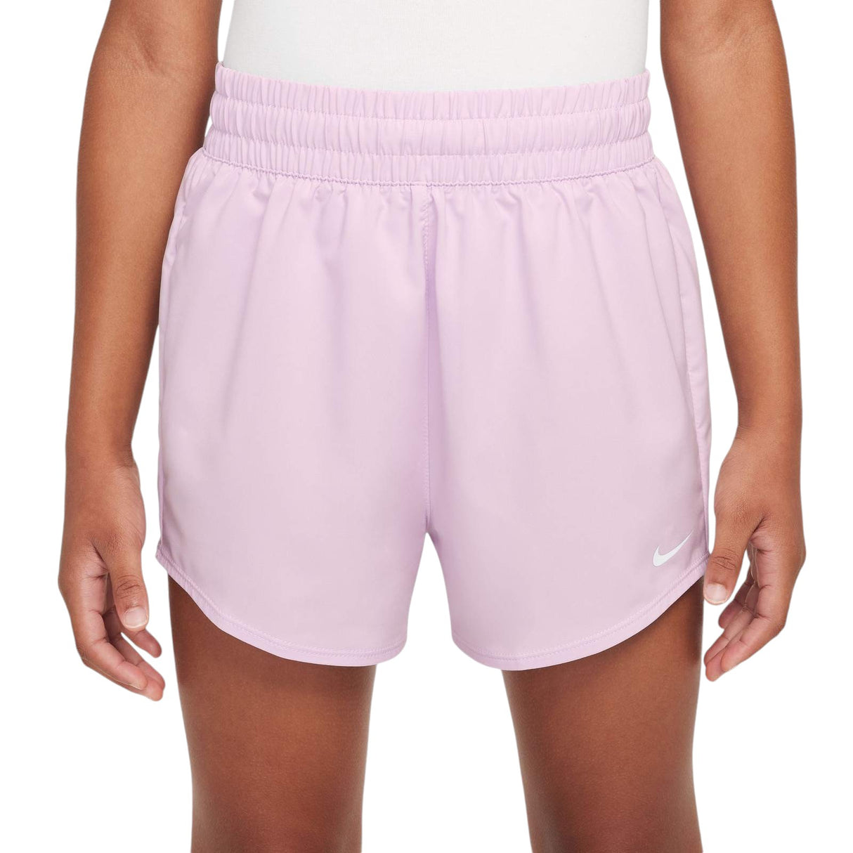 Nike One Big Kids' (Girls') Dri-Fit High-Waisted Woven Training Shorts