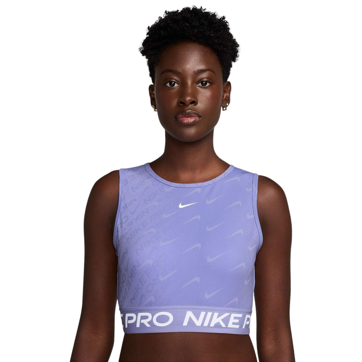 Nike Pro Womens Dri-Fit Cropped Printed Tank Top