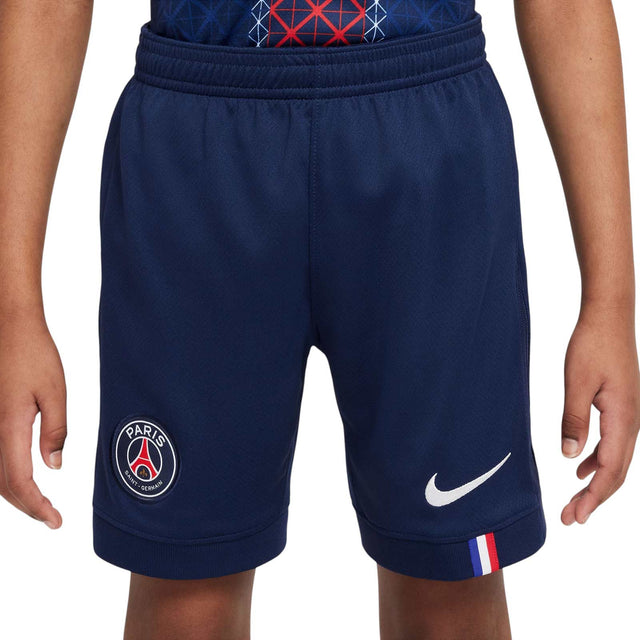 Nike Paris Saint-Germain 2025/26 Stadium Home Kids Dri-FIT Soccer Replica Short - Front