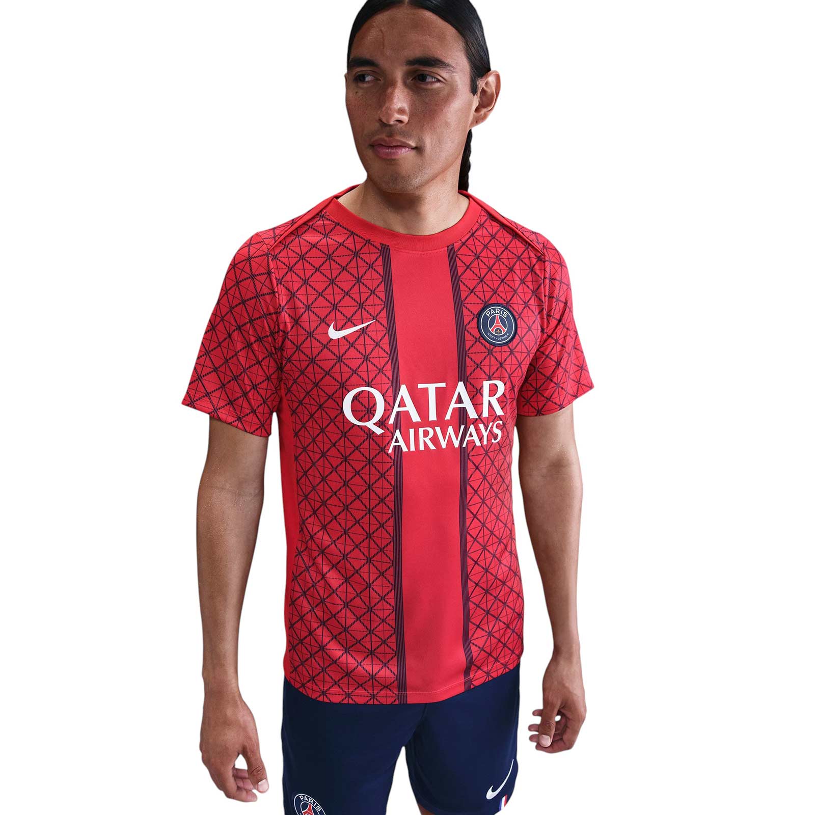 【10s_Archive】NIKE PSG Shirt Lavezzi Red 2012-13 Paris Saint-Germain Away Shirt Lavezzi #11 - 5/10 - (M)