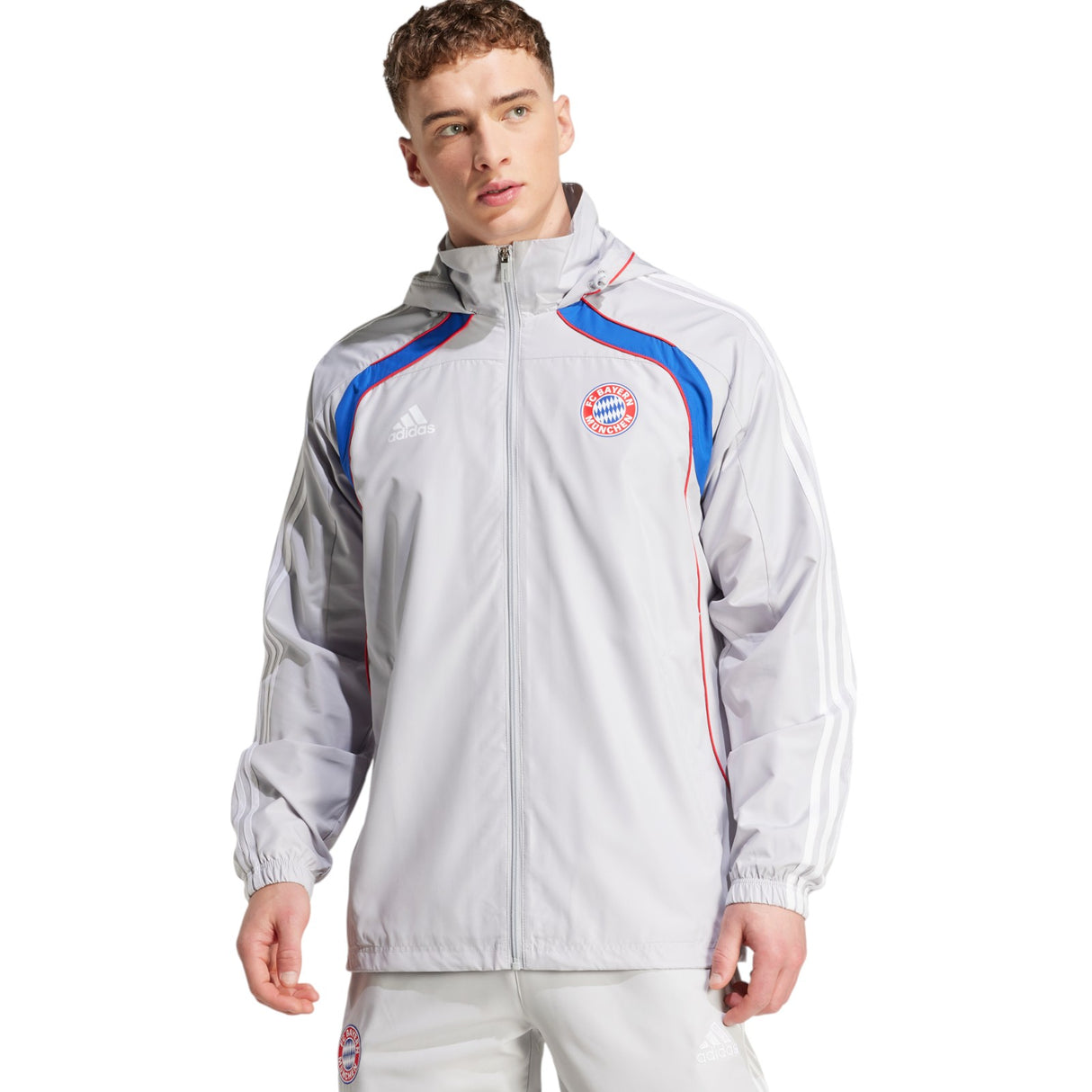 adidas FC Bayern Football Full-Zip Windbreaker Jacket