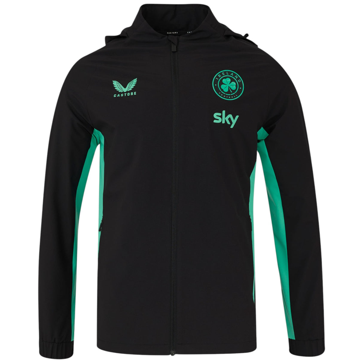 Castore FAI Ireland Football 2025/26 Kids Shower Jacket