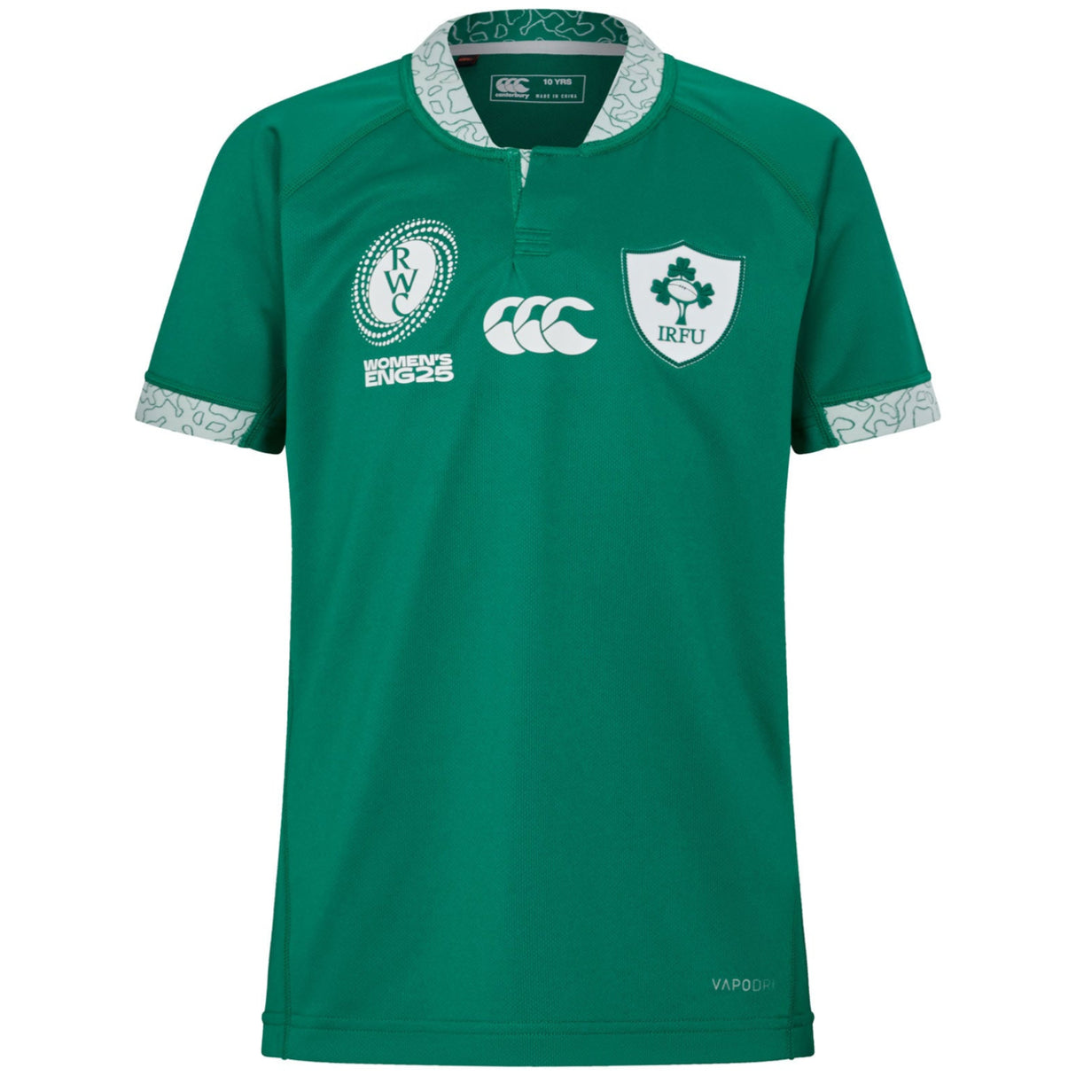 Canterbury IRFU Ireland Rugby WRWC 2025/26 Kids Home Pro Jersey