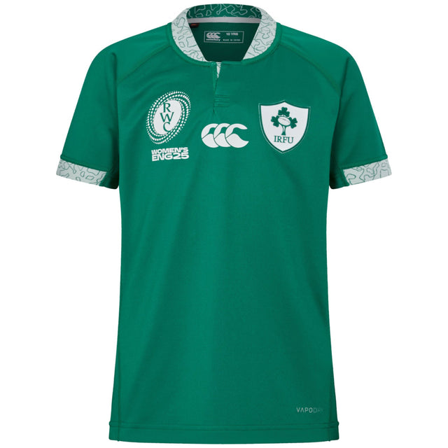Canterbury IRFU Ireland Rugby WRWC 2025/26 Kids Home Pro Jersey