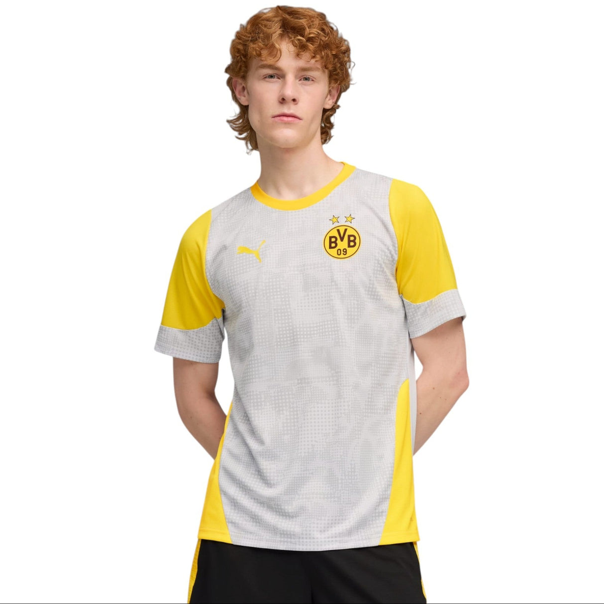 Puma BVB Football 2025/26 Adults Short Sleeved Training Jersey