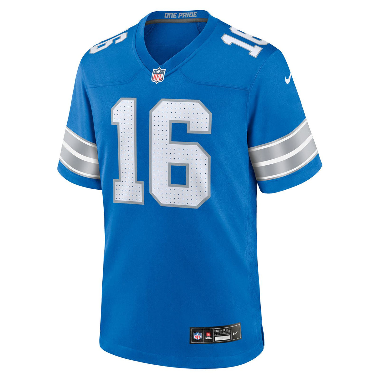 Nike Lions Home Jersey Goff 16 Blue
