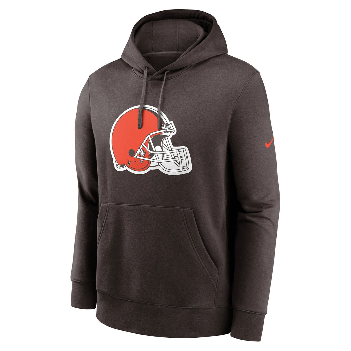 Nike Browns Club Logo Hoodie Brown